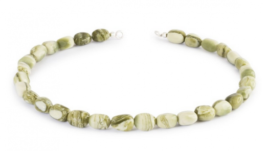 Essenz Halskette aus Gr�n Gelbem Calcit, 42er oder 45er