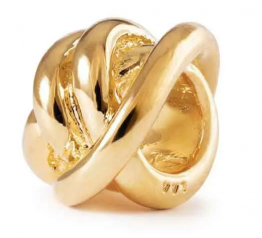 Gl�cksknoten, 18k vergoldet