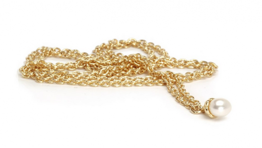 Fantasy Halskette mit Perle, Gold 90 cm, Beispielangebot