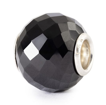 Runder Schwarzer Onyx, facettiert