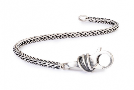 50 Jahre Gl�cksknoten Jubil�ums Armband, mit silbernem Verschluss in Ihrer Wunschl�nge