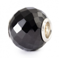 Runder Schwarzer Onyx, facettiert